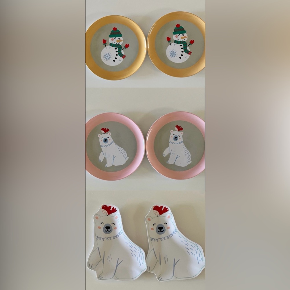 🆕 Six Cute Holiday Plates Sets